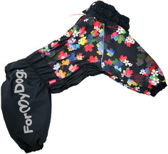 Комбинезон для собак FOR MY DOGS, женский, черный, FW753-2019 F A2