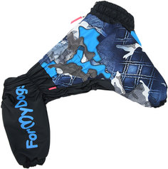 Дождевик для собак FOR MY DOGS, мужской, синий, 385SS-2019 M A3