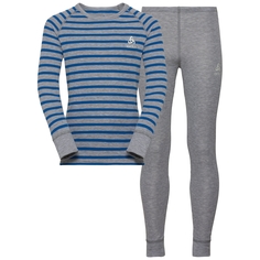 Комплект термобелья Odlo Warm 2019 детский серый/синий, XL