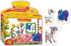 Мягкие магниты Vladi Toys Ферма (VT3101-03)