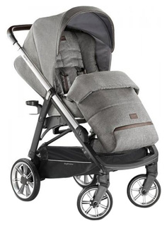 Коляска 4 в 1 Inglesina Aptica System Quattro Mineral Grey на шасси Aptica Graphite Coffee