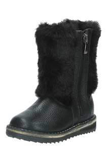 Сапоги утепленные детские Зебра, цв.чёрный, р-р 23