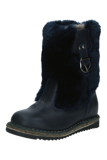 Сапоги утепленные детские Зебра, цв.синий, р-р 28