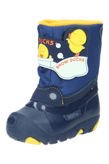Сапоги утепленные детские Зебра, цв.синий, р-р 20