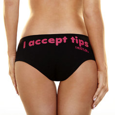 Женские трусики Hustlerс надписью I Accept Tips (S-M)