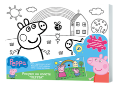 Роспись по холсту, Peppa Pig