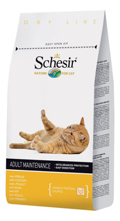 Сухой корм для кошек Schesir Adult, курица, 1,5кг