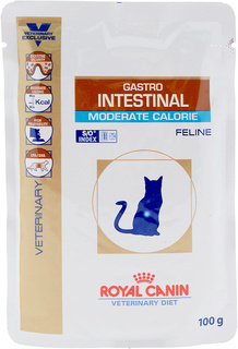 Влажный корм для кошек ROYAL CANIN Gastro Intestinal Moderate Calorie, мясо, 12шт, 100г