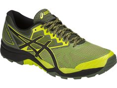 Кроссовки Asics Gel-Fujitrabuco 6, sulphur spring/black/four leaf clover, 7.5 US