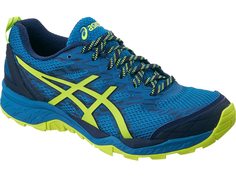 Кроссовки Asics Gel-Fuji Trabuco 5, thunder blue/safety yellow/indigo blue, 11 US