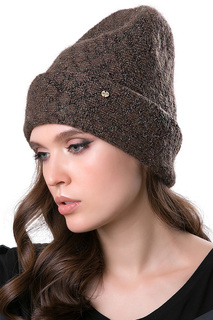 Шапка женская Dispacci 21262BI коричневая 56-58