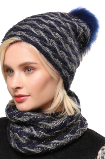 Шапка женская Dispacci 190007/1CL синий 56-58