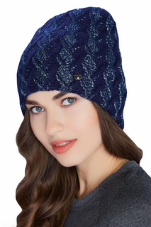 Шапка женская Dispacci 190018CL синий 56-58