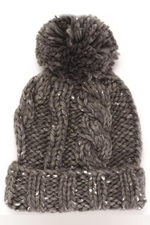 Шапка женская Moltini 195K-1712 серая ONE SIZE