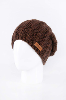 Шапка женская Noryalli 46209 коричневая ONE SIZE
