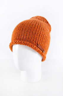 Шапка женская Noryalli 46205 оранжевая ONE SIZE