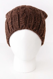 Шапка женская Noryalli 45210 коричневая ONE SIZE