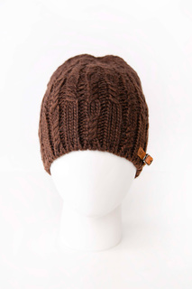 Шапка женская Noryalli 45203 коричневая ONE SIZE