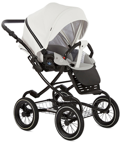 Коляска 2 в 1 Tutis Zippy Classic кожа Белый