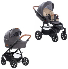 Коляска 2 в 1 Tutis Aero dark grey, ebony графит 103