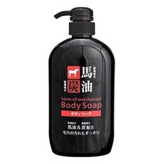 Гель для душа COSME STATION с лошадиным маслом и древесным углем, 600мл