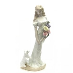 Фигурка "Леди с собачкой" фарфор HP 034, 13*28см Home & Style