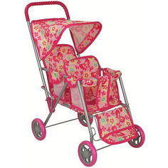 Коляска для кукол Buggy Boom Mixy, розовая