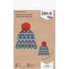 Набор для вышивания Klart "Шапочка с елками"