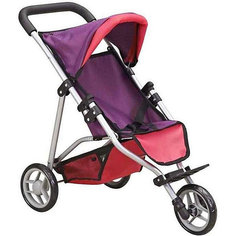 Коляска для кукол Buggy Boom Nadin, розово-фиолетовая