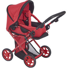 Коляска-трансформер 2-в-1 для кукол Buggy Boom Infinia, красная