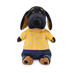Мягкая игрушка Budi Basa Собака Ваксон в джинсах и желтой рубашке, 29 см