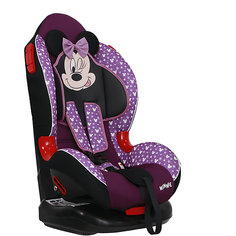 Автокресло Siger Кокон ISOFIX Disney Микки Маус звёзды, 9-25 кг, фиолетовое