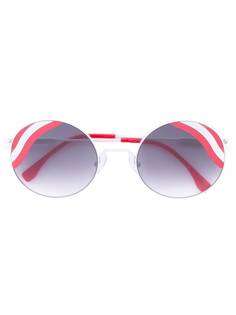 Fendi Eyewear круглые солнцезащитные очки Hypnoshine