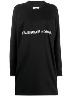 Mm6 Maison Margiela платье из джерси с логотипом