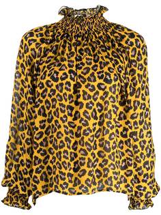 MSGM блузка с леопардовым принтом
