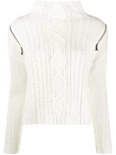 Patrizia Pepe zipped sleeve jumper