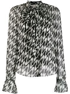 Diane von Furstenberg двухцветная блузка