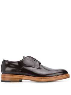 Delloglio patent derby shoes