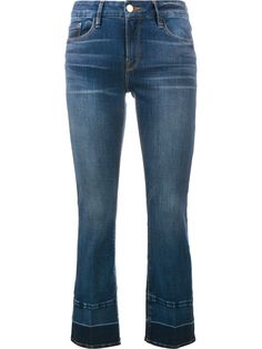 FRAME укороченные джинсы с контрастными краями
