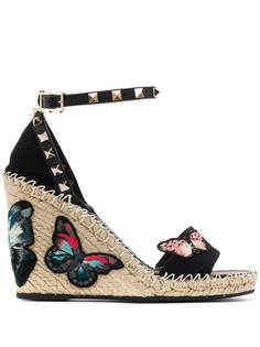 Valentino босоножки Valentino Garavani Rockstud на танкетке