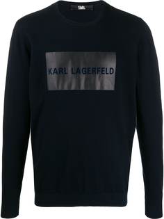 Karl Lagerfeld свитер с круглым вырезом и логотипом