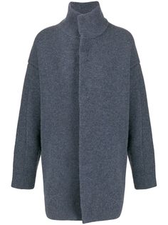 Jil Sander пальто с потайной застежкой