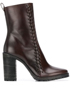Haider Ackermann ботильоны с плетеной вставкой