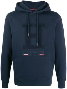 Tommy Hilfiger logo appliqué patch hoodie