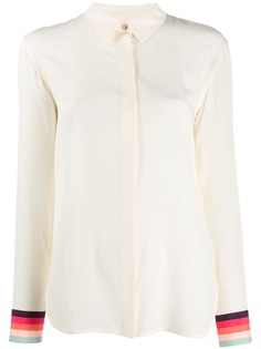 Paul Smith рубашка с принтом Artist Stripe на манжетах