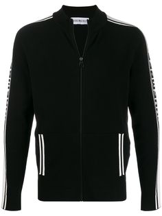 Dirk Bikkembergs джемпер в рубчик на молнии