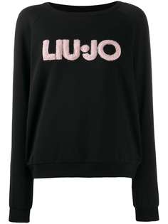 LIU JO фактурная толстовка с логотипом