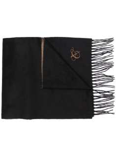 Canali logo tassel scarf