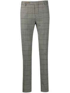 Entre Amis check-print woven trousers