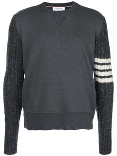 Thom Browne stripe detail sweatshirt